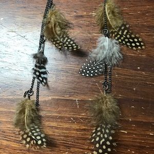 Feather Earrings.